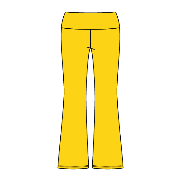 Women’s Foldover Waistband Heavyweight Fleece Flare Pants