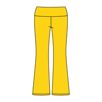 Women’s Foldover Waistband Heavyweight Fleece Flare Pants