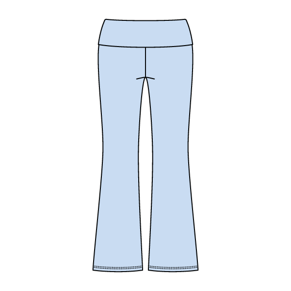 Women’s Foldover Waistband Heavyweight Fleece Flare Pants