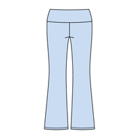 Women’s Foldover Waistband Heavyweight Fleece Flare Pants