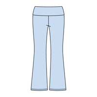 Women’s Foldover Waistband Heavyweight Fleece Flare Pants