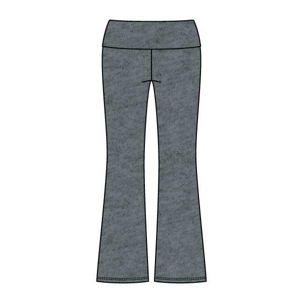 Women’s Foldover Waistband Heavyweight Fleece Flare Pants