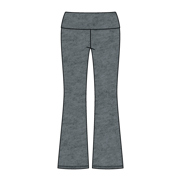 Women’s Foldover Waistband Heavyweight Fleece Flare Pants