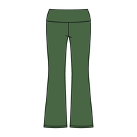 Women’s Foldover Waistband Heavyweight Fleece Flare Pants