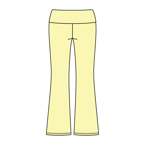 Women’s Foldover Waistband Heavyweight Fleece Flare Pants