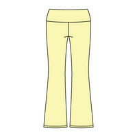 Women’s Foldover Waistband Heavyweight Fleece Flare Pants