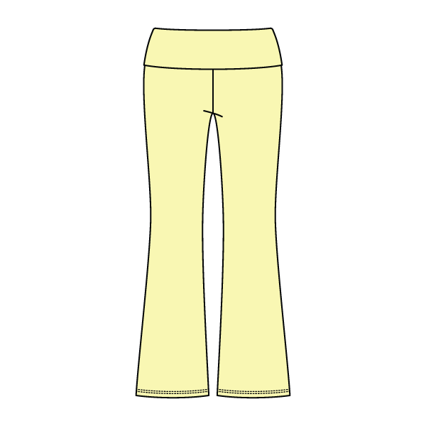 Women’s Foldover Waistband Heavyweight Fleece Flare Pants
