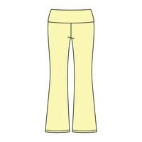 Women’s Foldover Waistband Heavyweight Fleece Flare Pants
