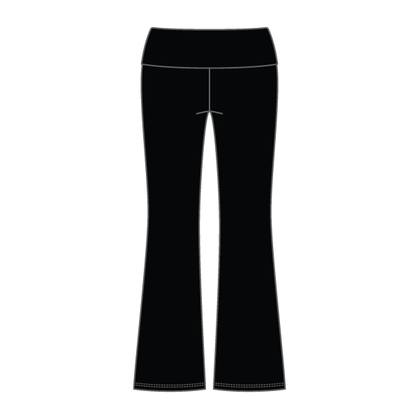 Women’s Foldover Waistband Heavyweight Fleece Flare Pants