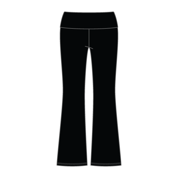 Women’s Foldover Waistband Heavyweight Fleece Flare Pants
