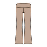 Women’s Foldover Waistband Heavyweight Fleece Flare Pants