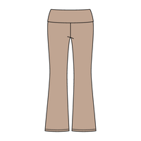 Women’s Foldover Waistband Heavyweight Fleece Flare Pants