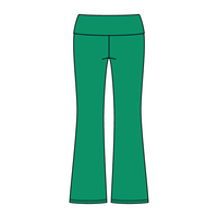 Women’s Foldover Waistband Heavyweight Fleece Flare Pants