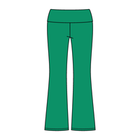 Women’s Foldover Waistband Heavyweight Fleece Flare Pants