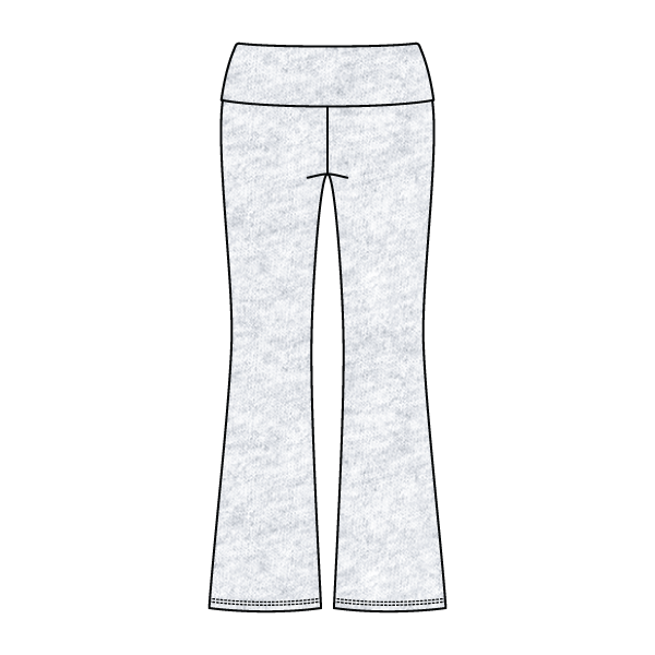 Women’s Foldover Waistband Heavyweight Fleece Flare Pants