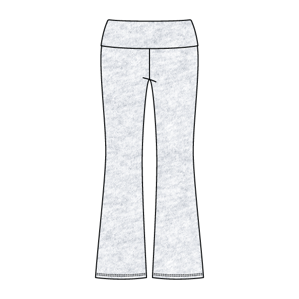 Women’s Foldover Waistband Heavyweight Fleece Flare Pants
