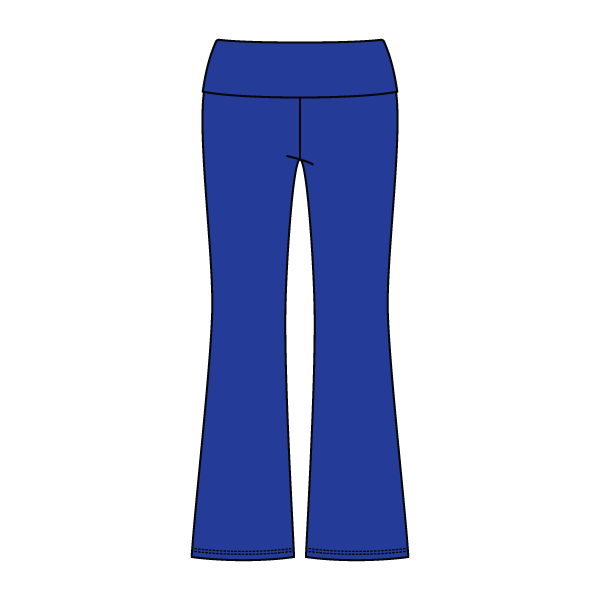 Women’s Foldover Waistband Heavyweight Fleece Flare Pants