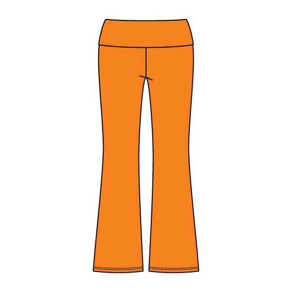 Women’s Foldover Waistband Heavyweight Fleece Flare Pants