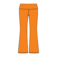 Women’s Foldover Waistband Heavyweight Fleece Flare Pants