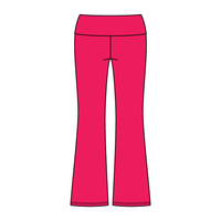 Women’s Foldover Waistband Heavyweight Fleece Flare Pants