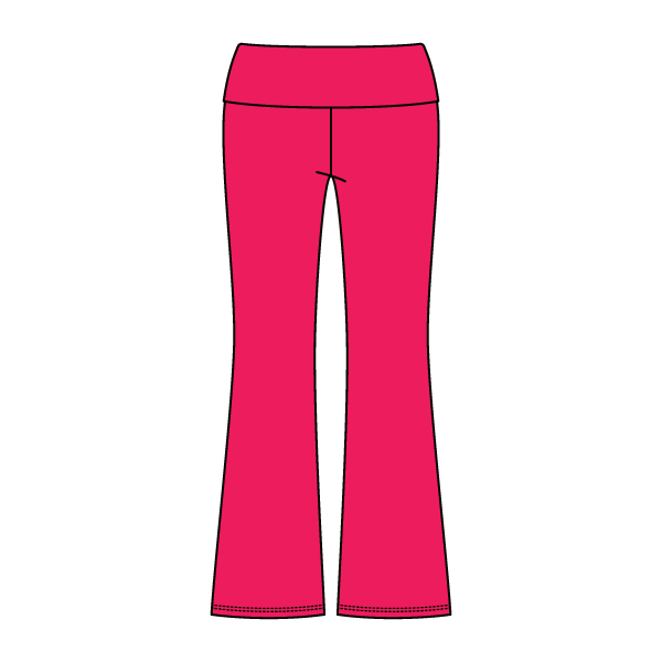 Women’s Foldover Waistband Heavyweight Fleece Flare Pants
