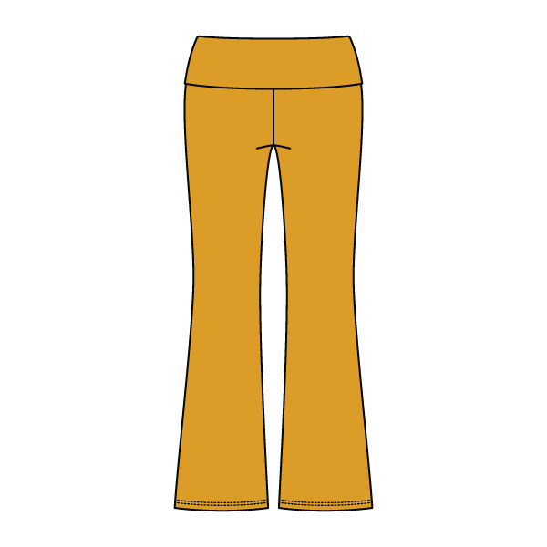 Women’s Foldover Waistband Heavyweight Fleece Flare Pants
