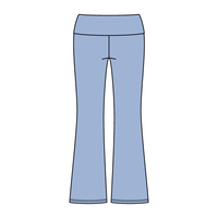 Women’s Foldover Waistband Heavyweight Fleece Flare Pants