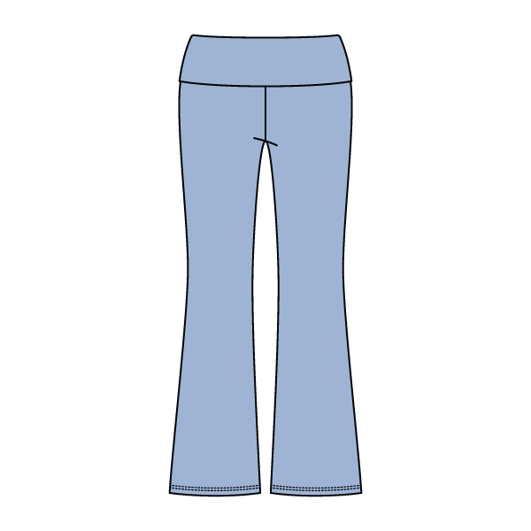 Women’s Foldover Waistband Heavyweight Fleece Flare Pants