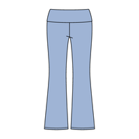 Women’s Foldover Waistband Heavyweight Fleece Flare Pants