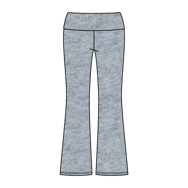Women’s Foldover Waistband Heavyweight Fleece Flare Pants
