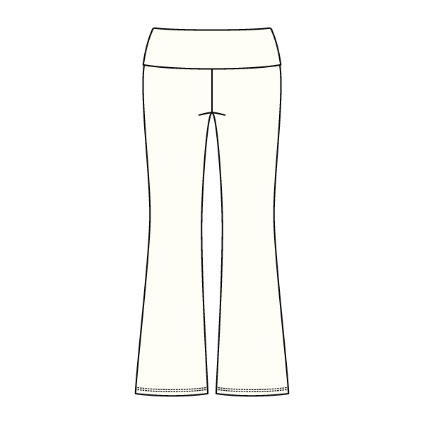 Women’s Foldover Waistband Heavyweight Fleece Flare Pants