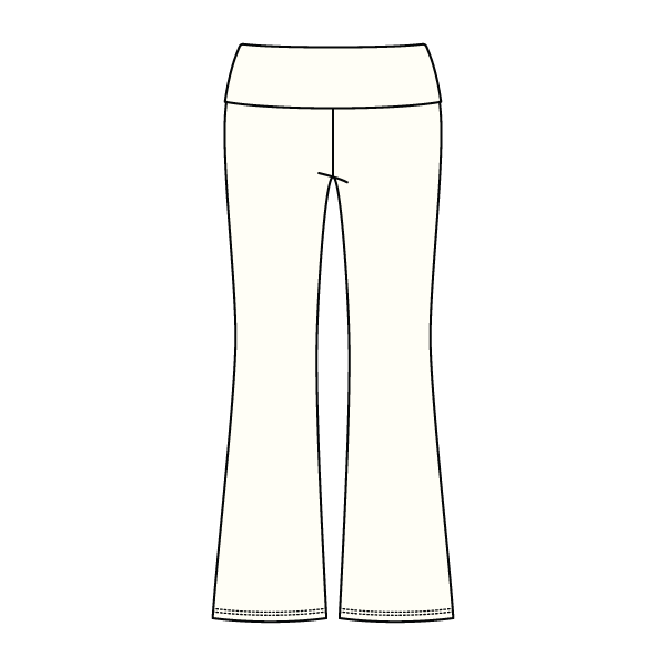 Women’s Foldover Waistband Heavyweight Fleece Flare Pants
