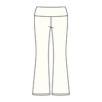 Women’s Foldover Waistband Heavyweight Fleece Flare Pants