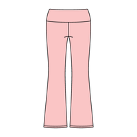 Women’s Foldover Waistband Heavyweight Fleece Flare Pants