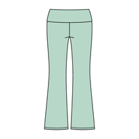 Women’s Foldover Waistband Heavyweight Fleece Flare Pants
