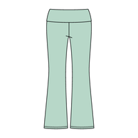 Women’s Foldover Waistband Heavyweight Fleece Flare Pants