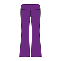Women’s Foldover Waistband Heavyweight Fleece Flare Pants