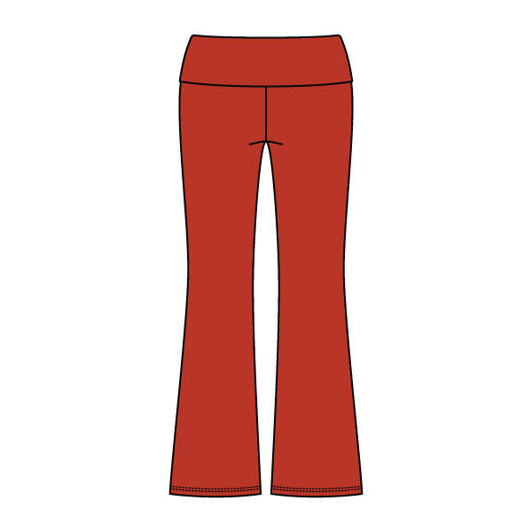 Women’s Foldover Waistband Heavyweight Fleece Flare Pants