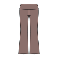 Women’s Foldover Waistband Heavyweight Fleece Flare Pants