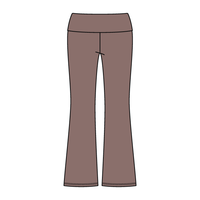 Women’s Foldover Waistband Heavyweight Fleece Flare Pants