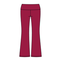Women’s Foldover Waistband Heavyweight Fleece Flare Pants
