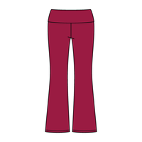 Women’s Foldover Waistband Heavyweight Fleece Flare Pants