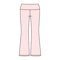 Women’s Foldover Waistband Heavyweight Fleece Flare Pants