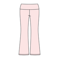 Women’s Foldover Waistband Heavyweight Fleece Flare Pants