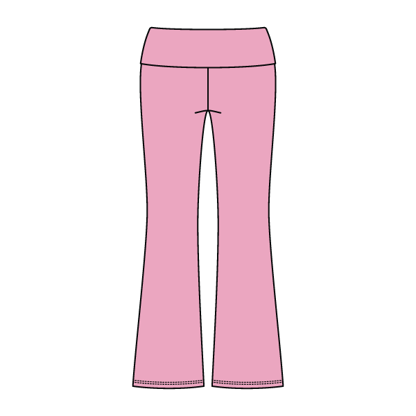 Women’s Foldover Waistband Heavyweight Fleece Flare Pants