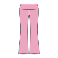 Women’s Foldover Waistband Heavyweight Fleece Flare Pants