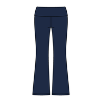 Women’s Foldover Waistband Heavyweight Fleece Flare Pants