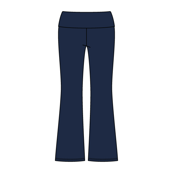 Women’s Foldover Waistband Heavyweight Fleece Flare Pants