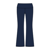 Women’s Foldover Waistband Heavyweight Fleece Flare Pants