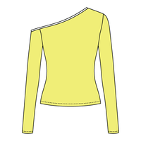 Women’s Fitted Long Sleeve Off Shoulder Top - The Collegiate Lineup